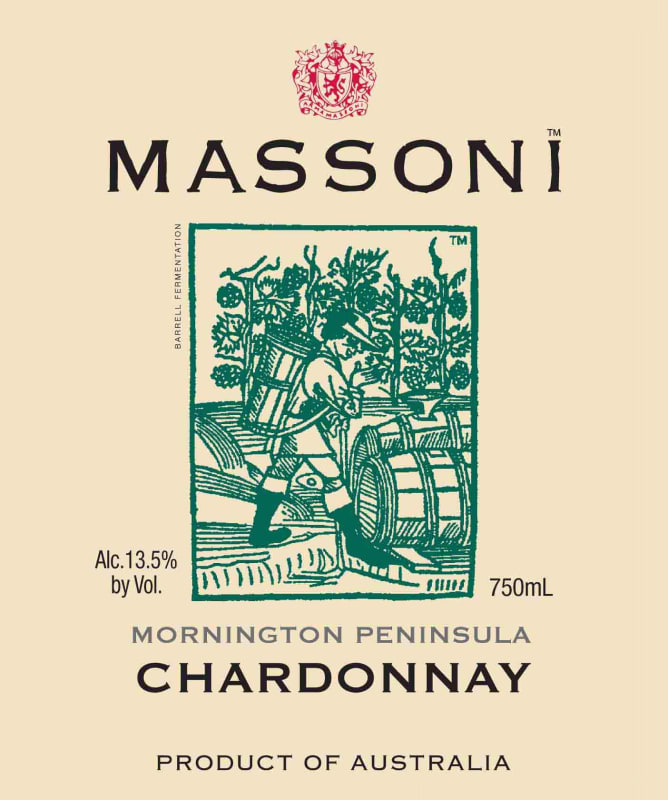 Massoni Wines Chardonnay 2009 Front Label