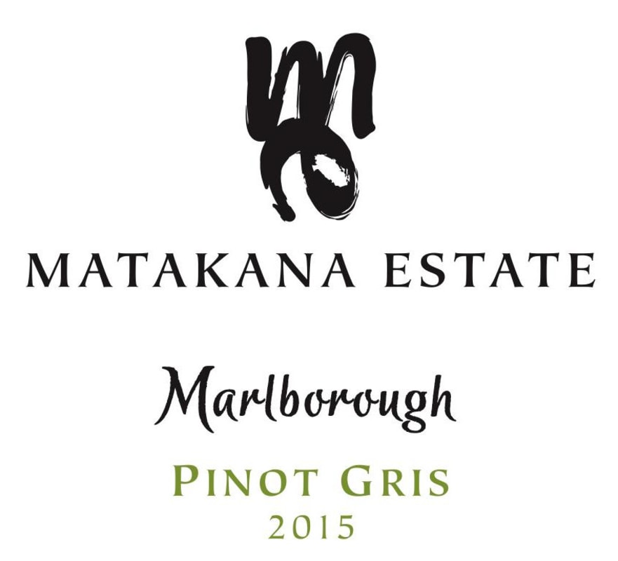Matakana Estate Pinot Gris 2015 Front Label
