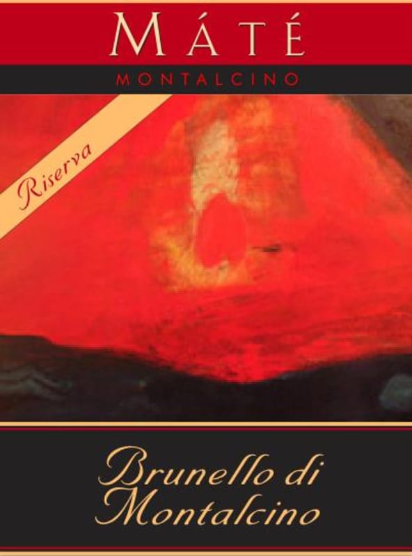 Mate Brunello di Montalcino Riserva 2008 Front Label