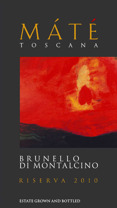 Mate Brunello di Montalcino Riserva 2010 Front Label