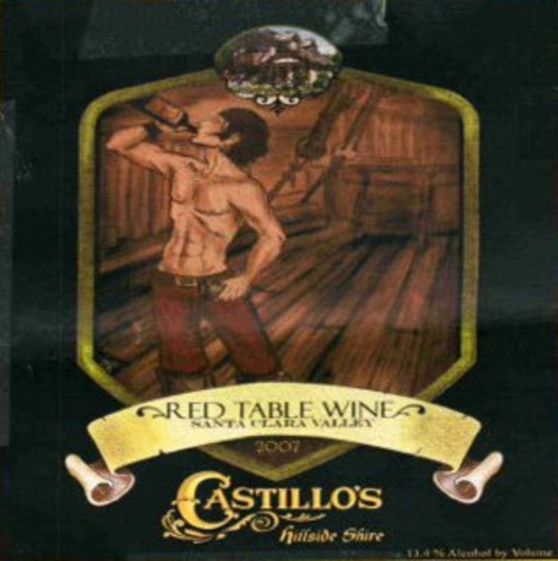 Castillo's Hillside Shire Winery Red Table Wine 2009 Front Label