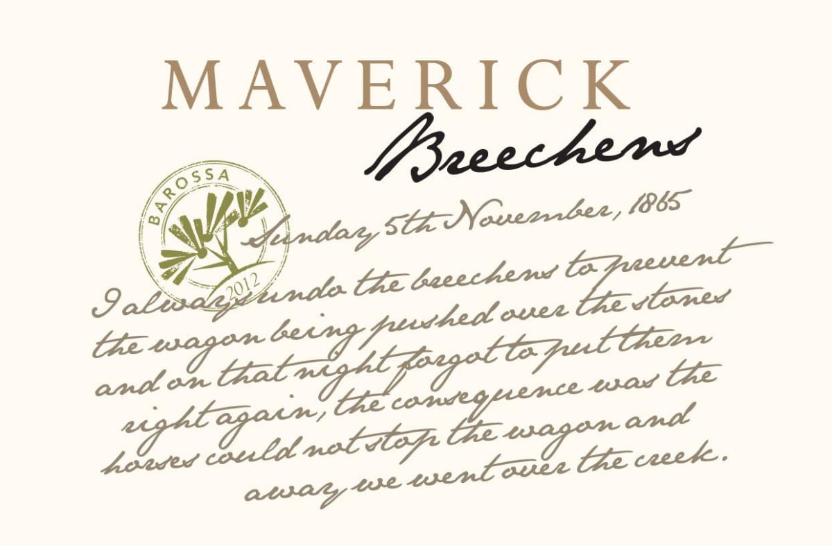 Maverick Wines Breechens Chardonnay Blend 2012 Front Label