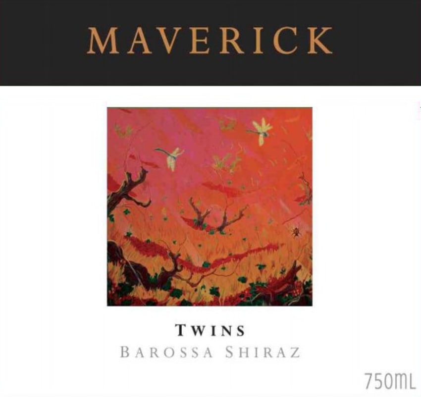 Maverick Wines Twins Shiraz 2014 Front Label