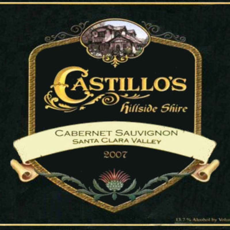 Castillo's Hillside Shire Winery Cabernet Sauvignon 2007 Front Label