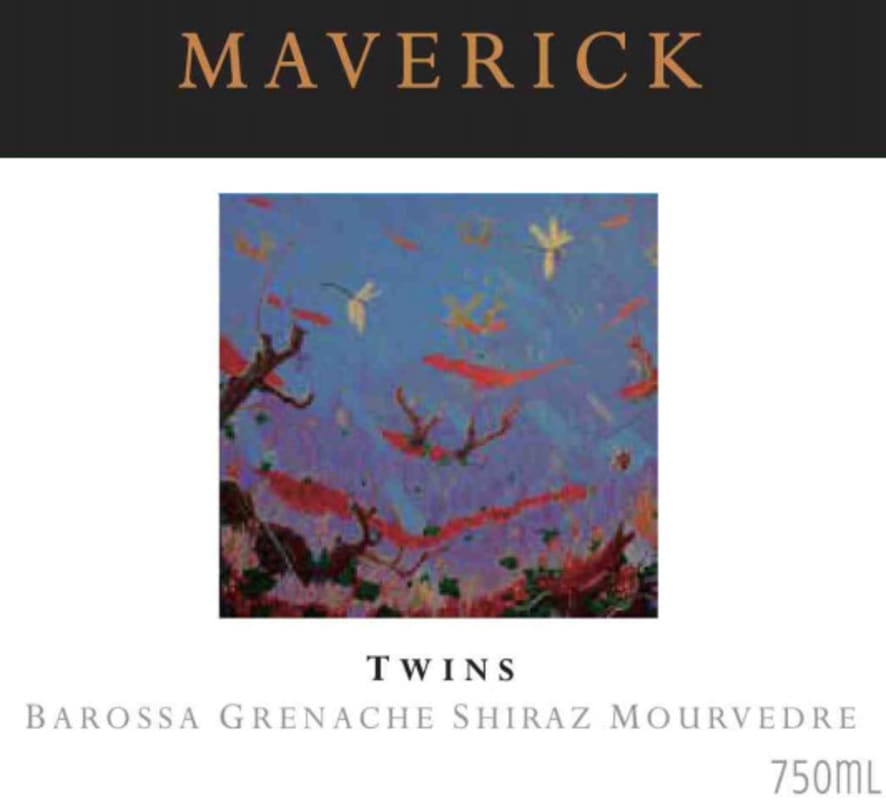 Maverick Wines Twins Grenache Shiraz Mourvedre 2014 Front Label