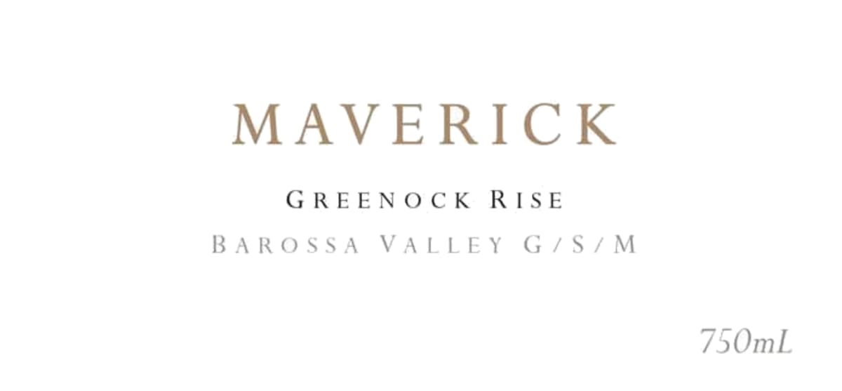 Maverick Wines Greenock Rise Grenache Shiraz Mourvedre 2008 Front Label