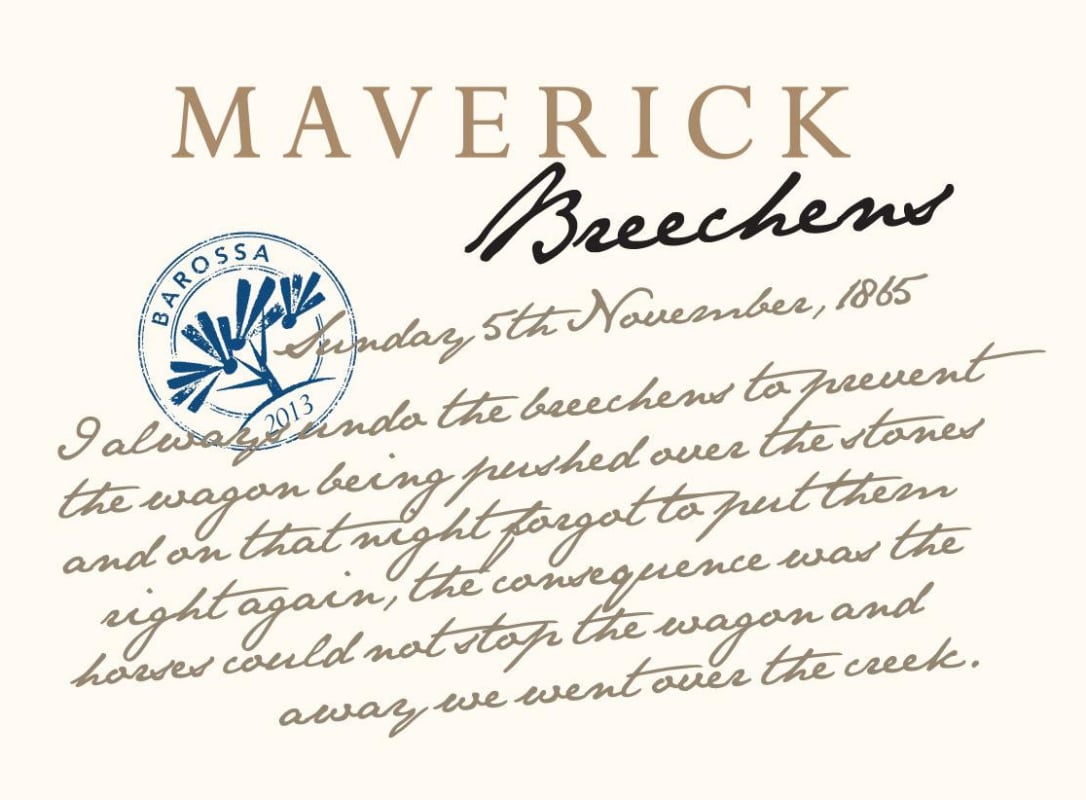Maverick Wines Breechens Red 2013 Front Label