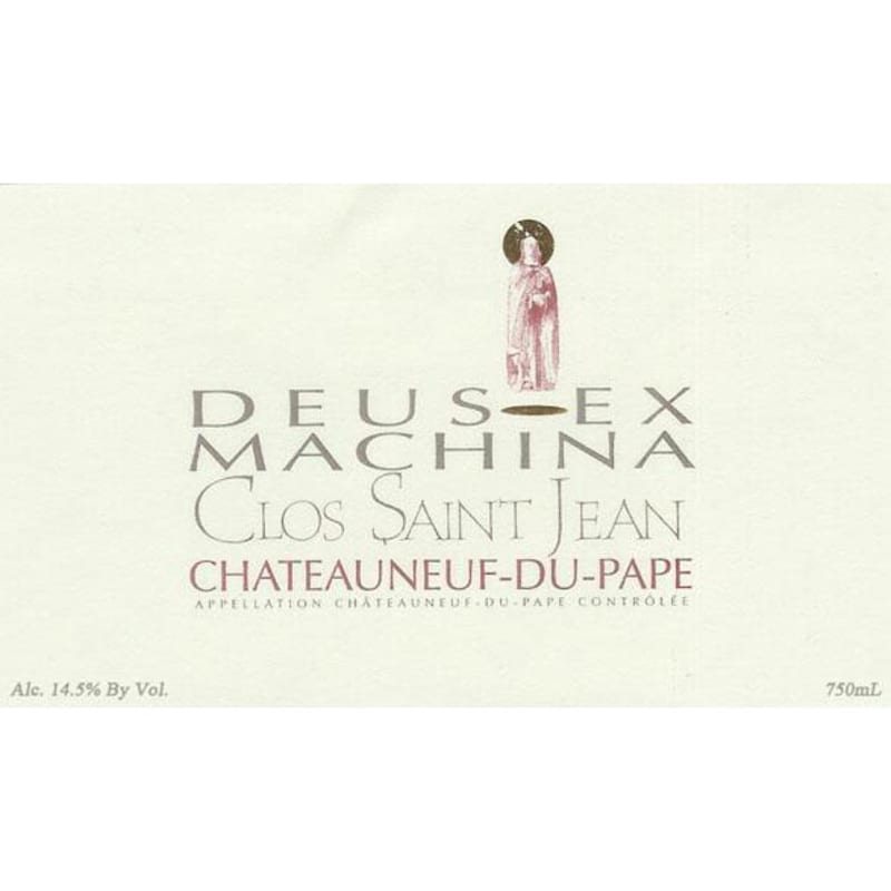 Clos Saint Jean Chateauneuf-du-Pape Deus Ex Machina 2015 Front Label