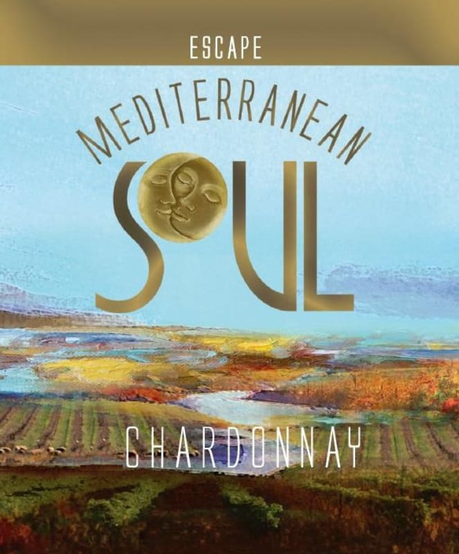 Mediterranean Soul Wines Escape Chardonnay 2013 Front Label