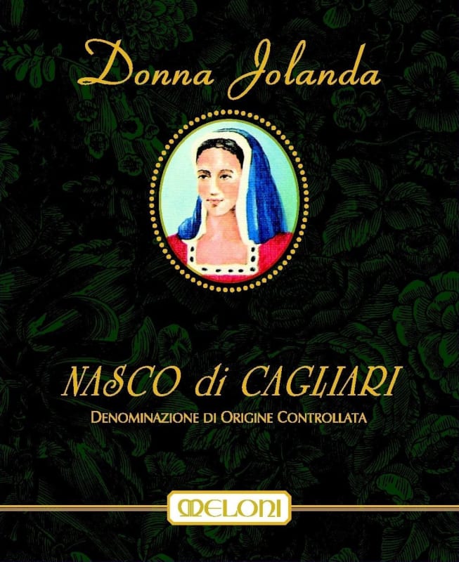 Meloni Vini Nasco di Cagliari Donna Jolanda 2004 Front Label