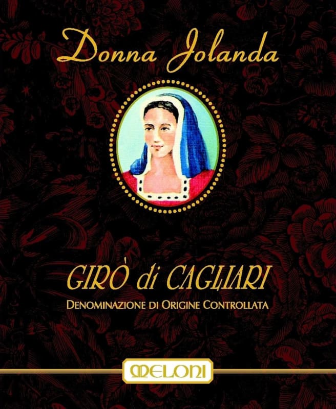 Meloni Vini Giro di Cagliari Donna Jolanda 2004 Front Label