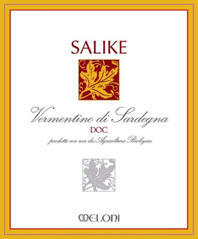 Meloni Vini Vermentino di Sardegna Salike 2014 Front Label