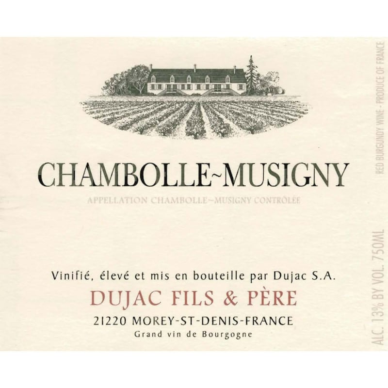 Domaine Dujac Chambolle-Musigny 2015 Front Label