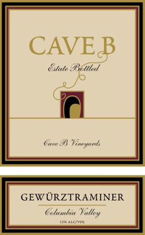 Cave B Estate Winery Columbia Valley Gewurztraminer 2007 Front Label