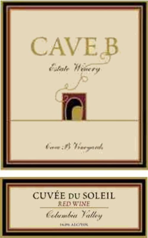Cave B Estate Winery Cuvee du Soleil 2011 Front Label