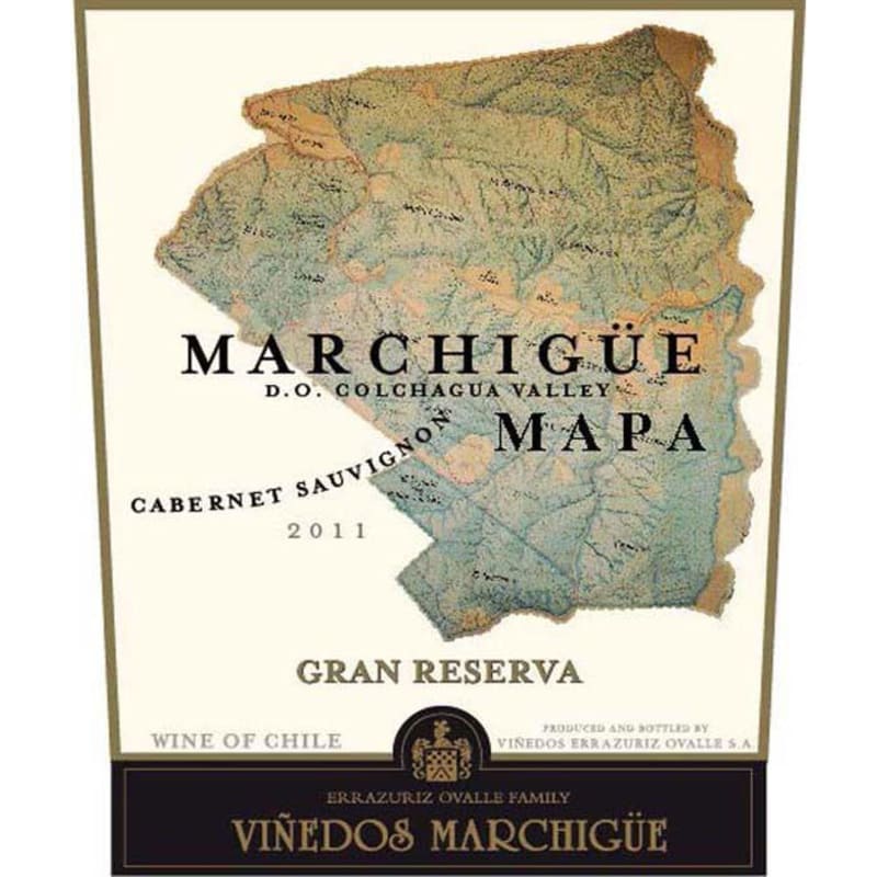 Marchigue Mapa Gran Reserva Cabernet Sauvignon 2016 Front Label