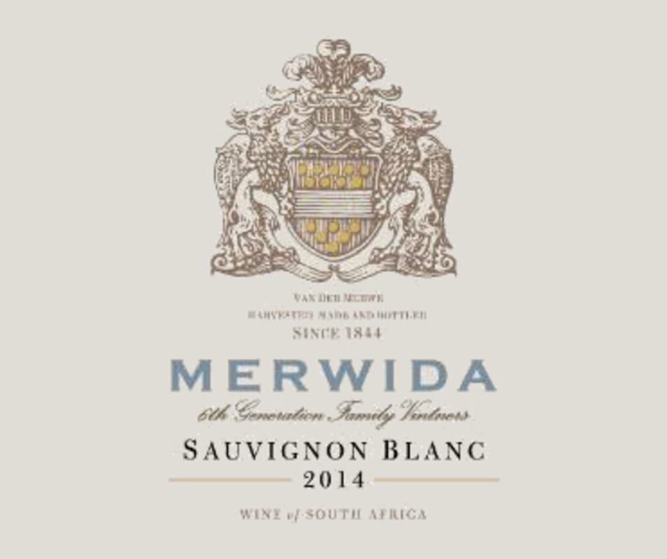Merwida Wines Sauvignon Blanc 2014 Front Label