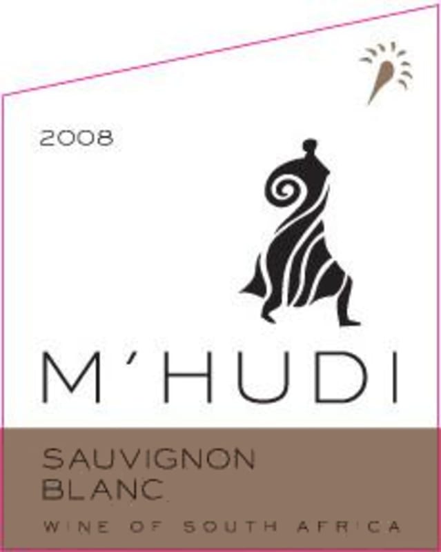 M'hudi Wines Sauvignon Blanc 2008 Front Label