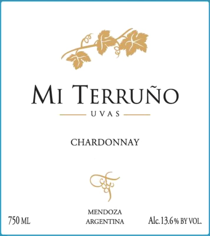 Mi Terruno Uvas Chardonnay 2013 Front Label