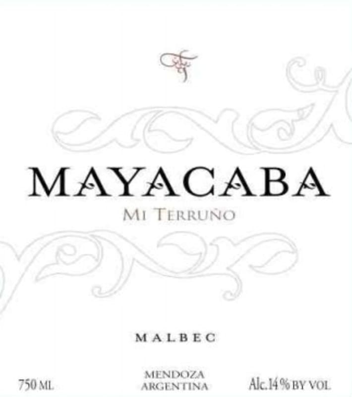 Mi Terruno Mayacaba Malbec 2010 Front Label