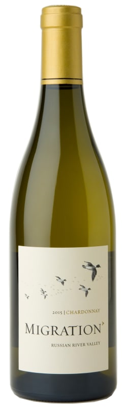 Migration Russian River Chardonnay 2015 Front Bottle Shot