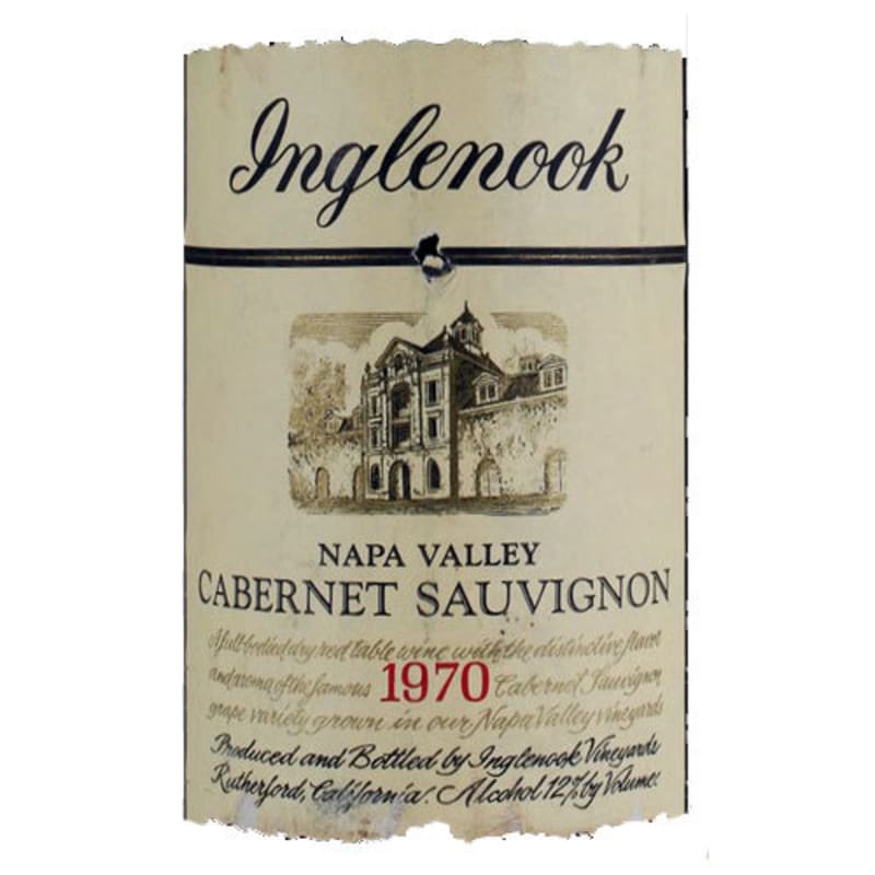 Inglenook CASK Cabernet Sauvignon 1970 Front Label