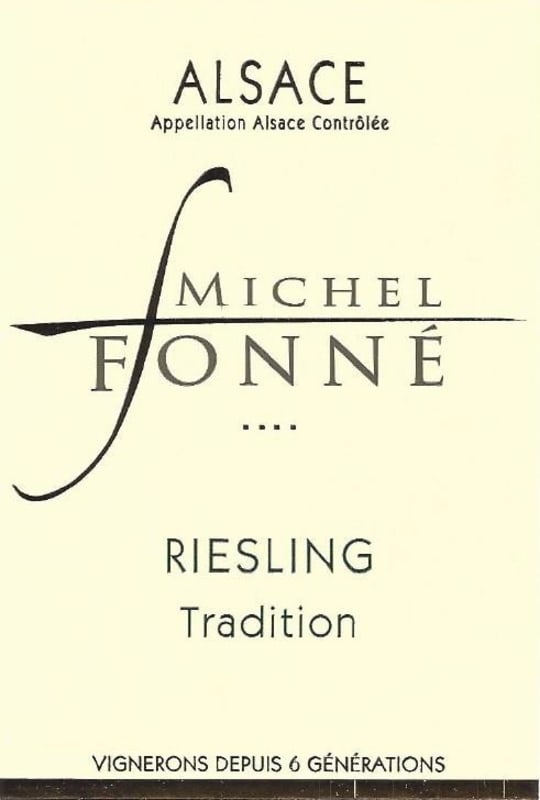 Michel Fonne Alsace Riesling 2014 Front Label