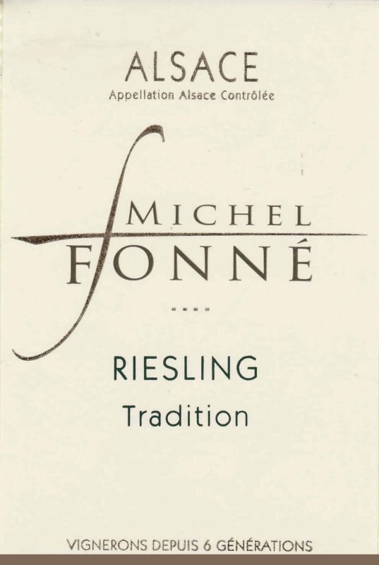 Michel Fonne Alsace Riesling 2010 Front Label