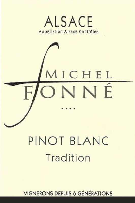 Michel Fonne Alsace Tradition Pinot Blanc 2014 Front Label