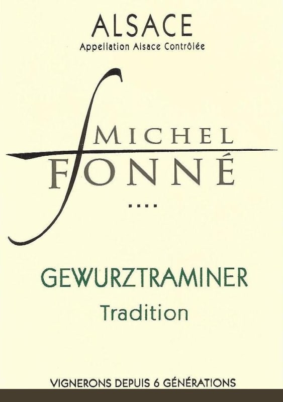 Michel Fonne Alsace Tradition Gewurztraminer 2013 Front Label