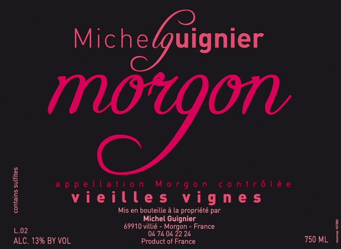 San Clemente Morgon Vieilles Vignes 2014 Front Label