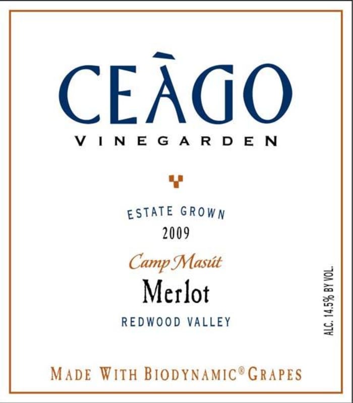 Ceago Estate Wines Camp Masut Merlot 2009 Front Label
