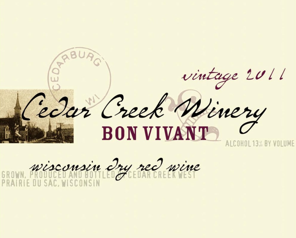 Cedar Creek Winery Bon Vivant 2011 Front Label
