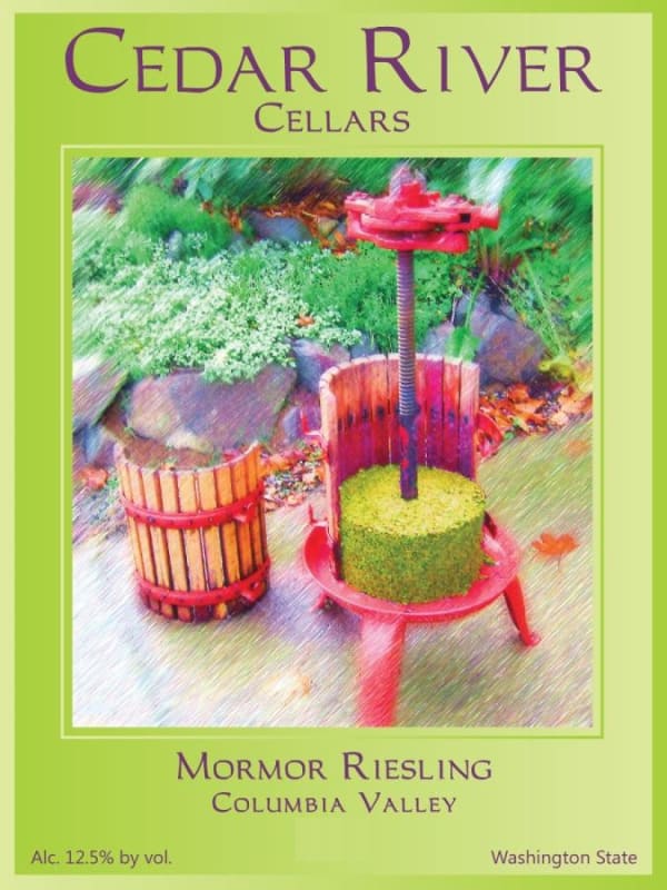 Cedar River Cellars Mormor Riesling 2015 Front Label
