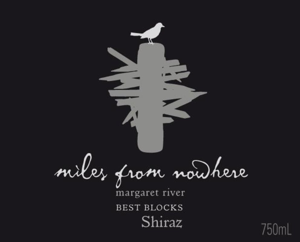 Miles from Nowhere Best Blocks Shiraz 2013 Front Label