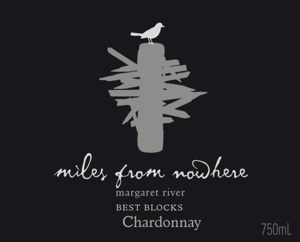 Miles from Nowhere Best Blocks Chardonnay 2014 Front Label