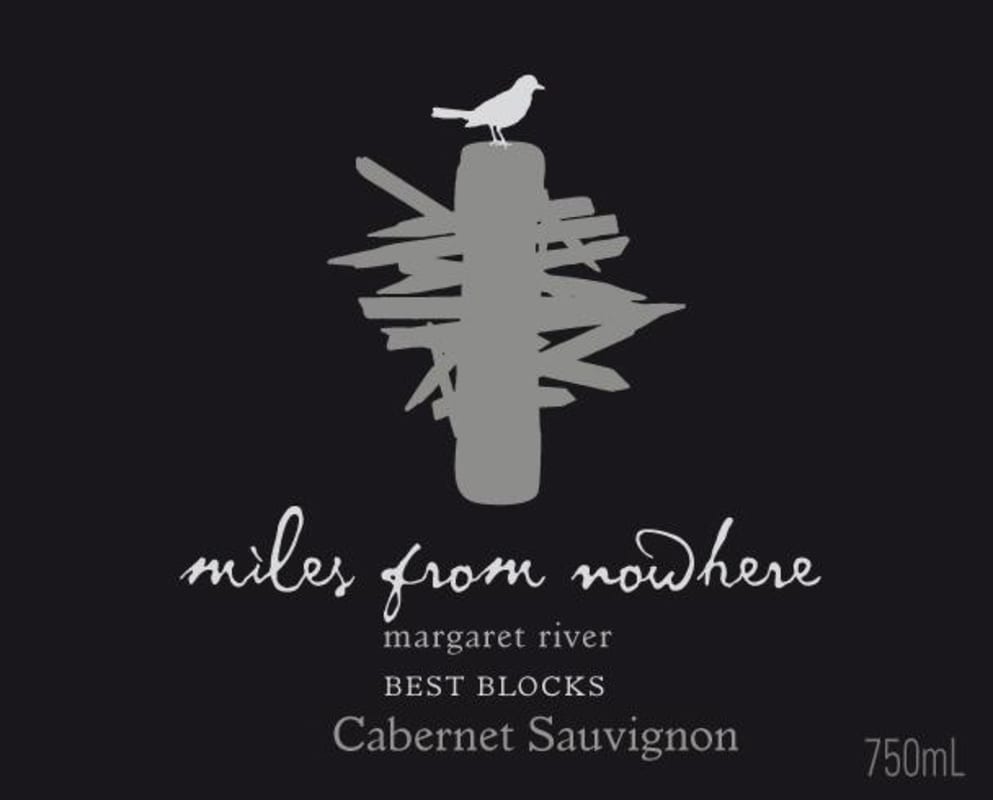 Miles from Nowhere Best Blocks Cabernet Sauvignon 2014 Front Label