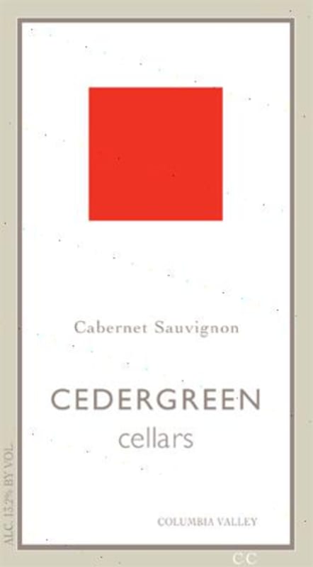 Cedergreen Cellars Cabernet Sauvignon 2005 Front Label