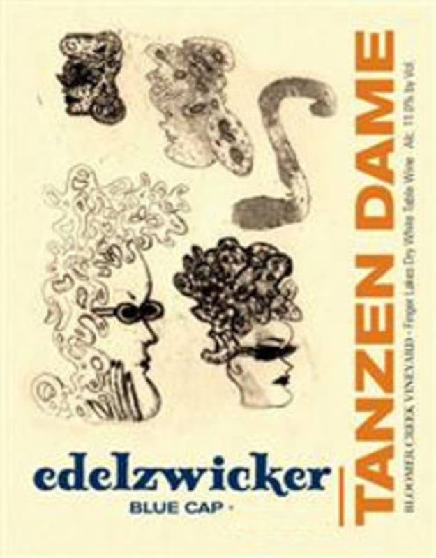 Bloomer Creek Tanzen Dame Edelzwicker Blue Cap Trocken 2012 Front Label