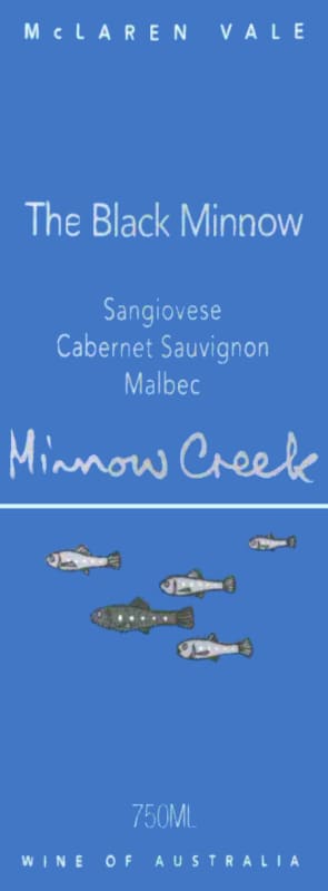 Minnow Creek Wines The Black Minnow Sangiovese Cabernet Sauvignon Malbec 2009 Front Label