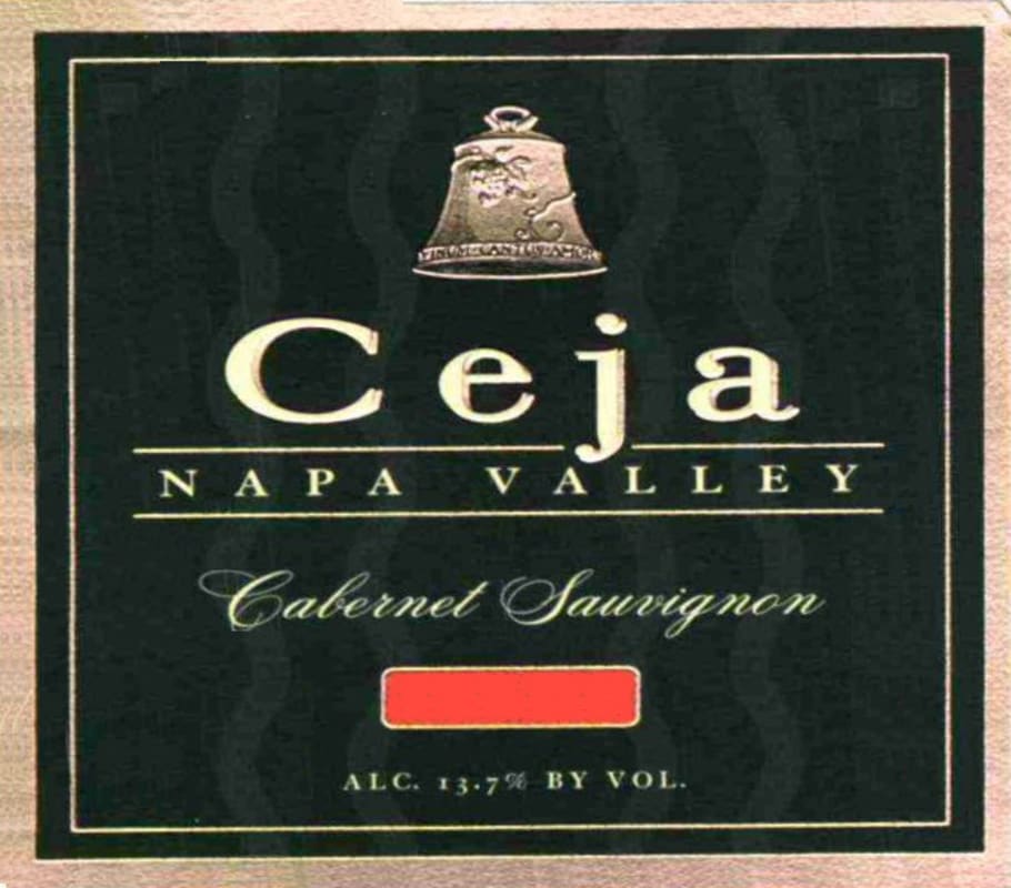 Ceja Vineyards Cabernet Sauvignon 2010 Front Label
