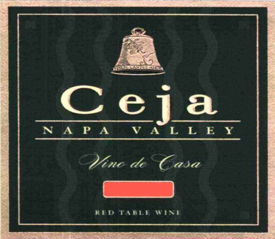 Ceja Vineyards Vino de Casa Red Blend 2010 Front Label