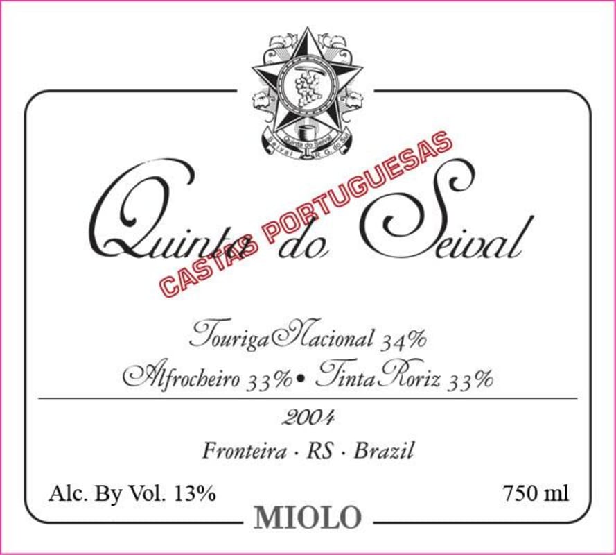 Miolo Wine Group Quinta do Seival Castas Portuguesas 2004 Front Label