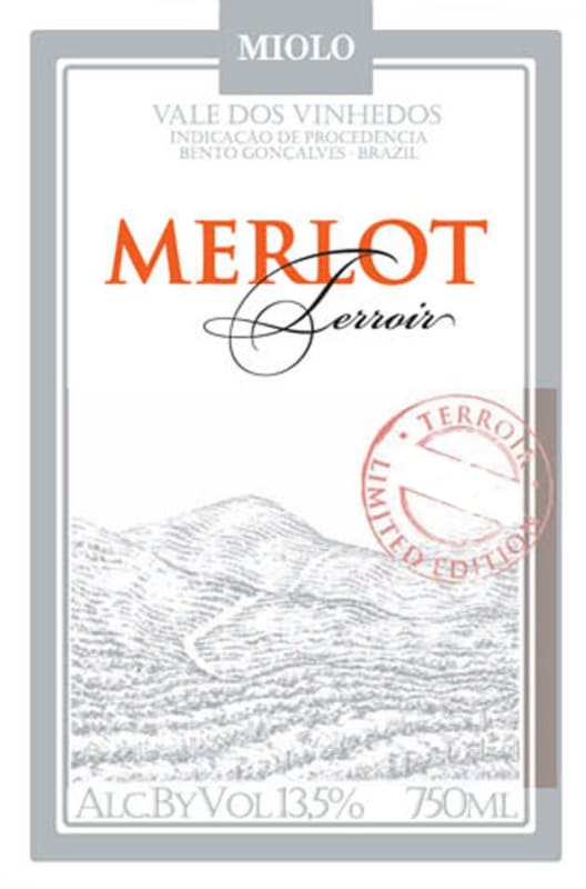 Miolo Wine Group Terroir Merlot 2009 Front Label