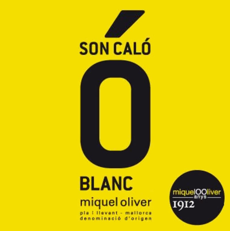 Miquel Oliver Son Calo Blanc 2015 Front Label