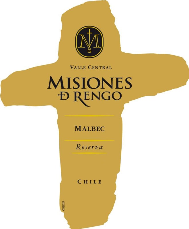 Misiones de Rengo Reserva Malbec 2012 Front Label