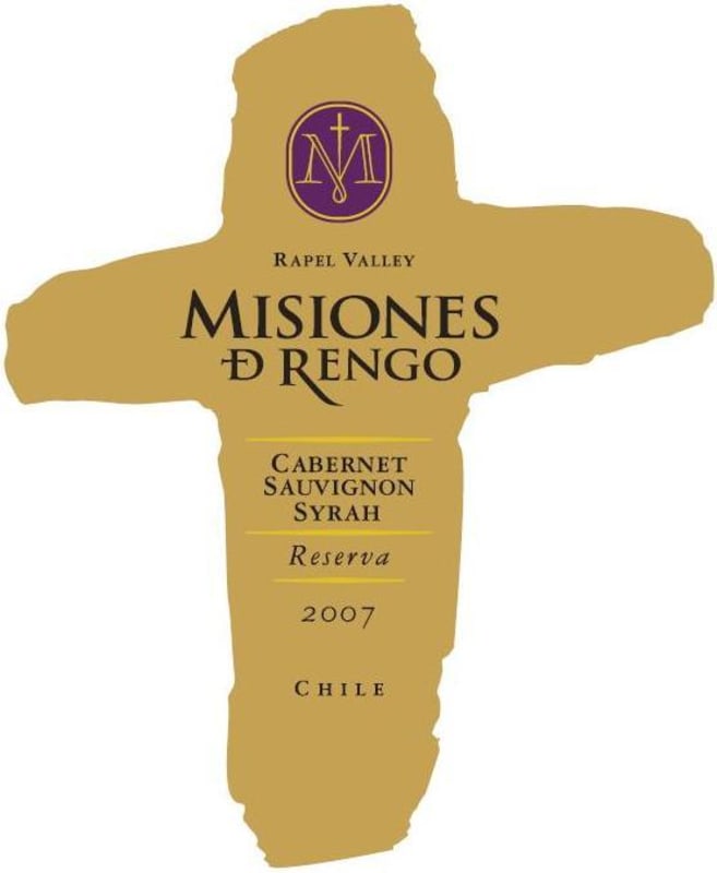 Misiones de Rengo Reserva Cabernet Sauvignon Shiraz 2007 Front Label