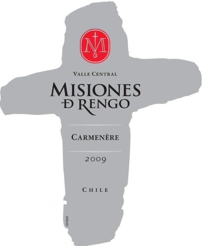 Misiones de Rengo Carmenere 2009 Front Label