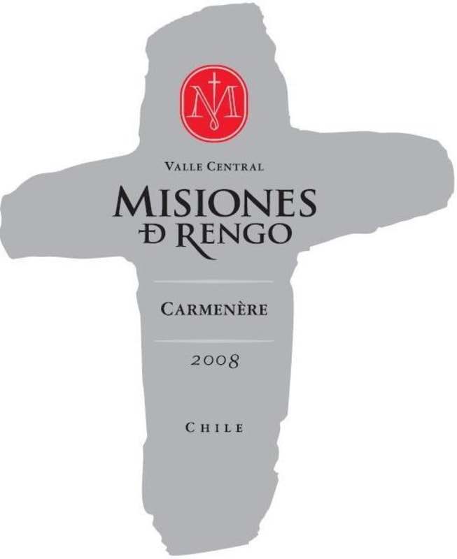 Misiones de Rengo Carmenere 2008 Front Label