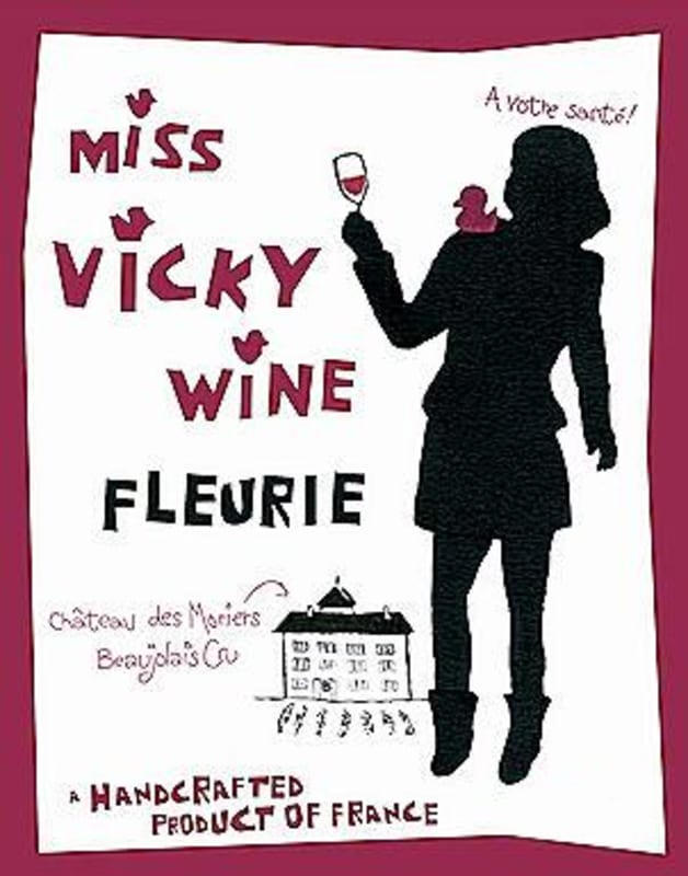 Miss Vicky Wine Fleurie 2013 Front Label